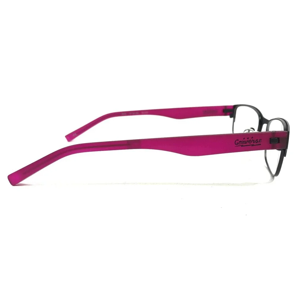 Converse Kids Eyeglasses Frames K016 BLACK Purple Rectangular Full Rim 47-16-135